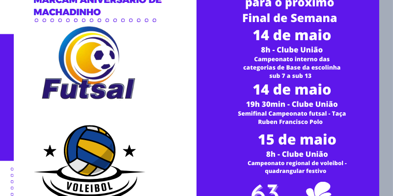 noticia Competições esportivas final de semana