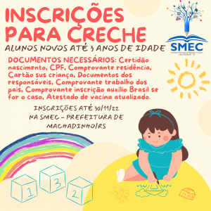 Feed incrição para creche