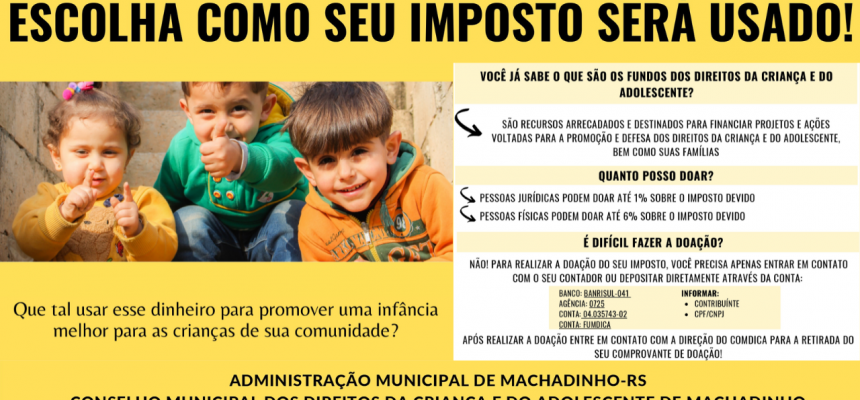 flayer escolha como seu imposto será usado