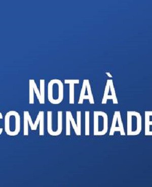 nota à comunidade