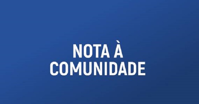 nota à comunidade