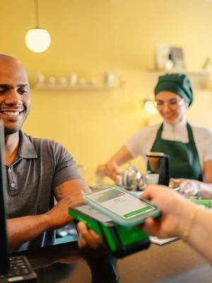 Payment counter in the cafeteria