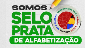 selo prata alfabetização