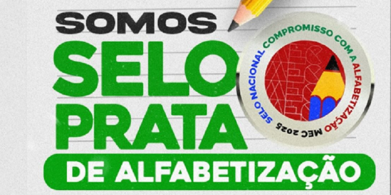 selo prata alfabetização